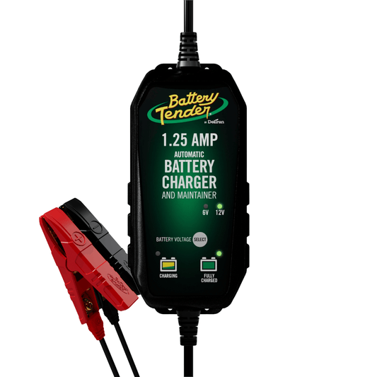 Battery Tender® Plus 1.25 AMP Selectable 12V / 6V Battery Charger and Maintainer - Battery