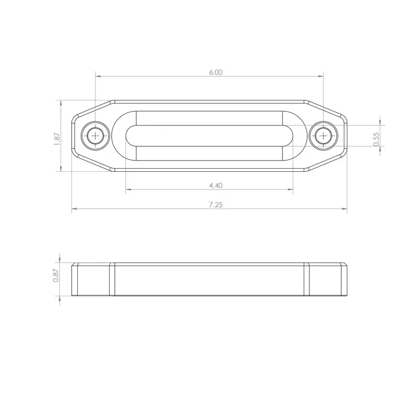 Billet Aluminum Winch Fairlead - Winch