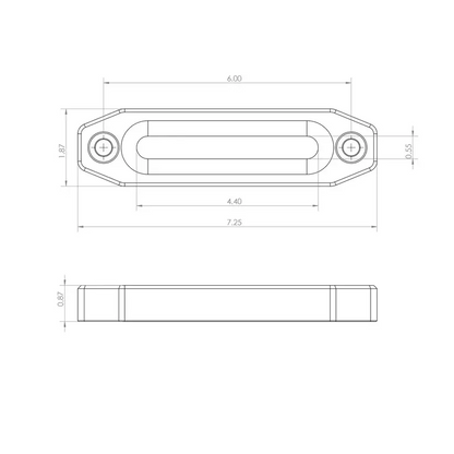 Billet Aluminum Winch Fairlead - Winch