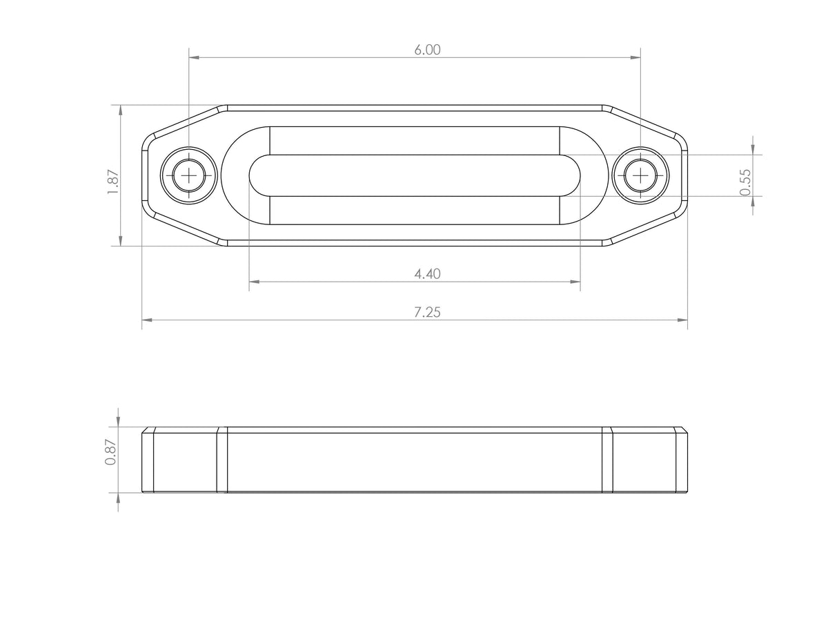 Billet Aluminum Winch Fairlead - Anodized Black - Accessories