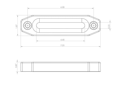 Billet Aluminum Winch Fairlead - Anodized Black - Accessories