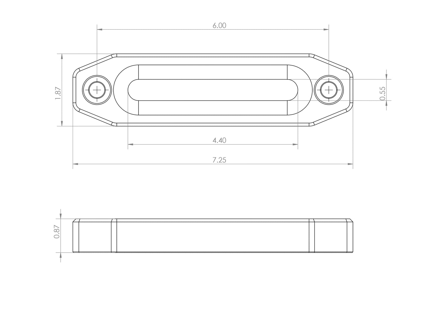 Billet Aluminum Winch Fairlead - Anodized Black - Accessories