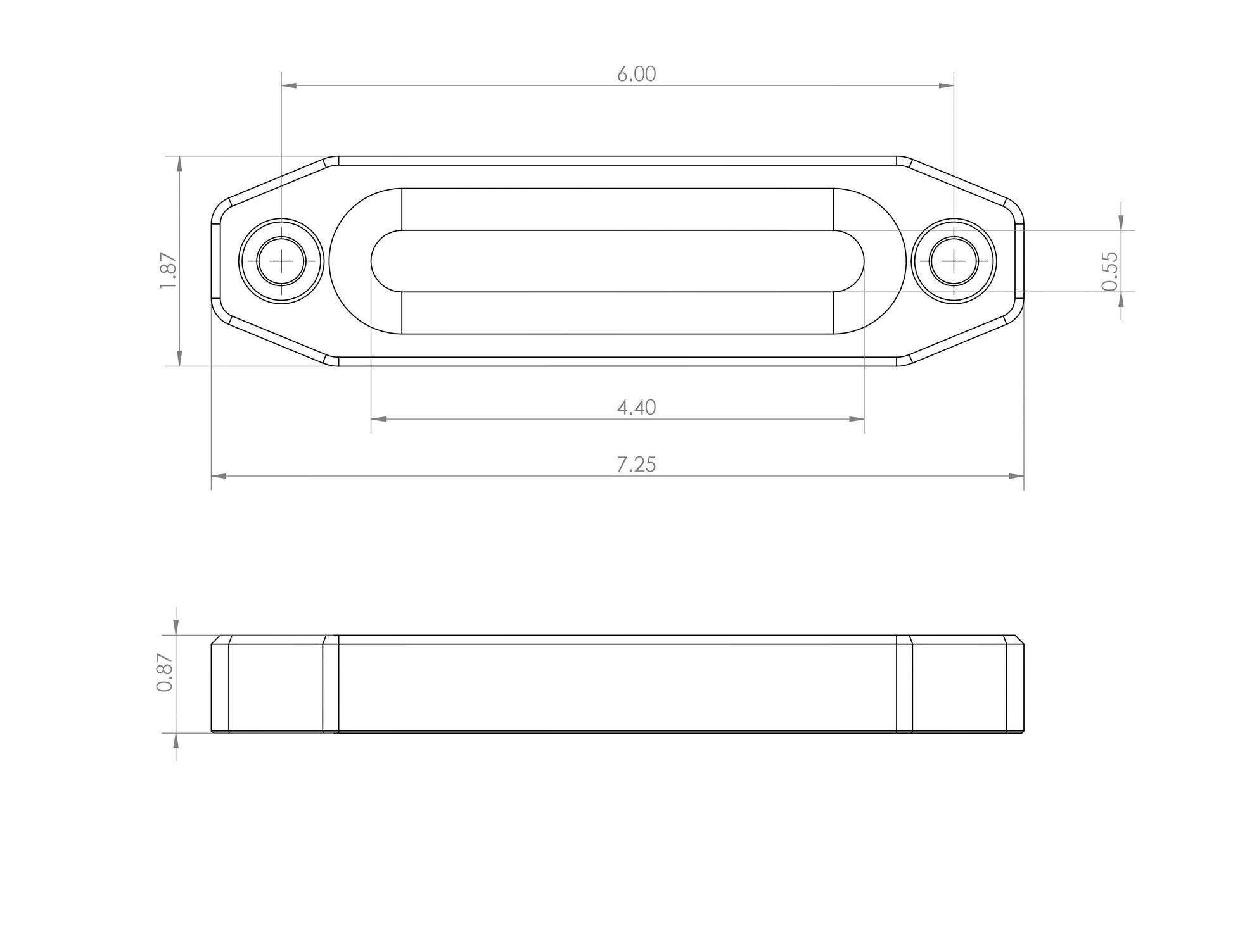 Billet Aluminum Winch Fairlead - Anodized Black - Accessories