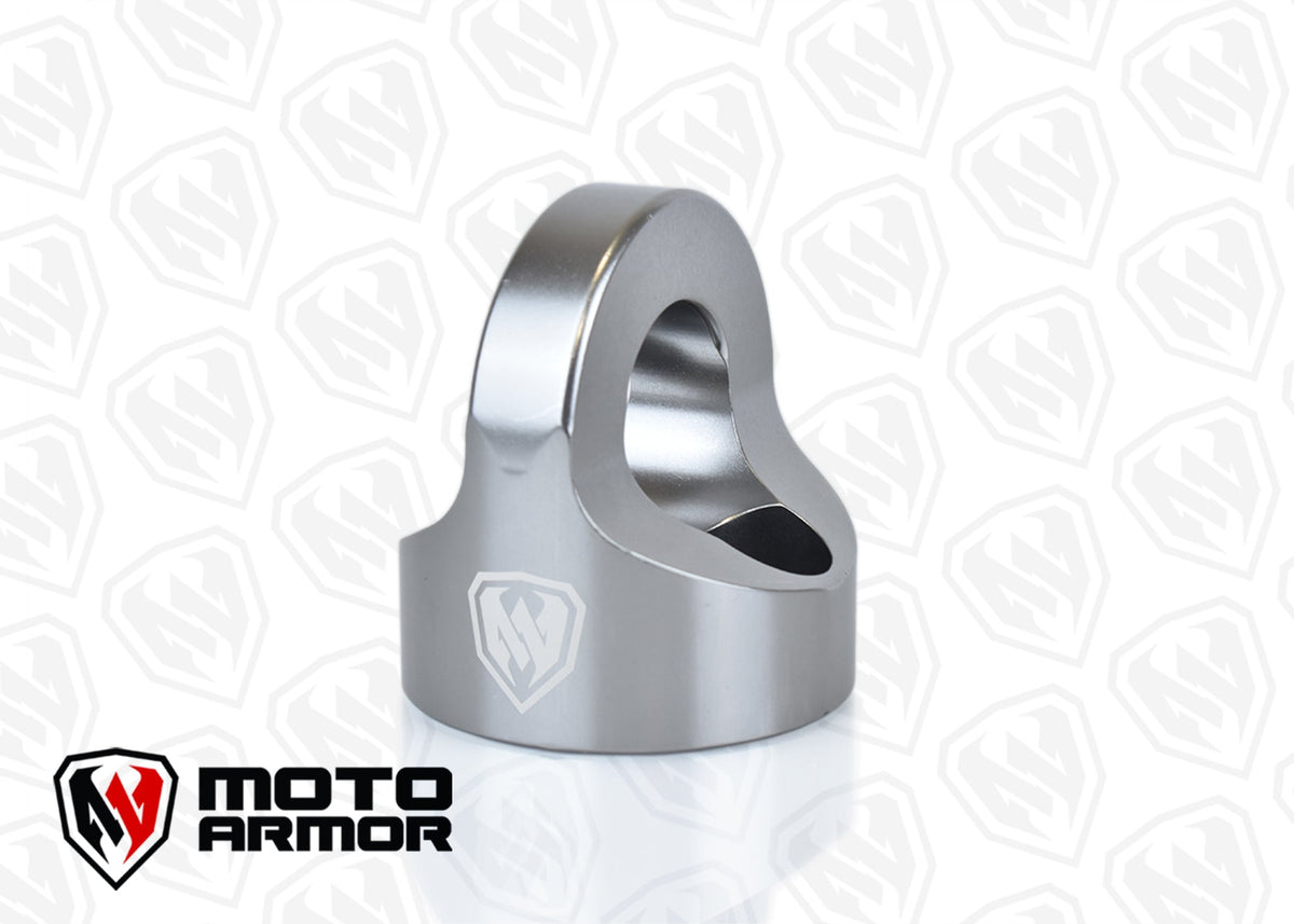 Billet Front Tow/Tie Down Anchor for RZR 900 1000 - Gray - Towing