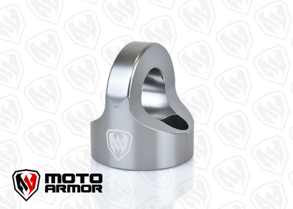 Billet Front Tow/Tie Down Anchor for RZR 900 1000 - Gray - Towing