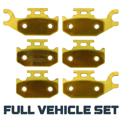 Can-Am/Bombardier DS 650 2000-2007 Brass Brake Pad Set - Complete Vehicle Set - Vehicle Parts & Accessories