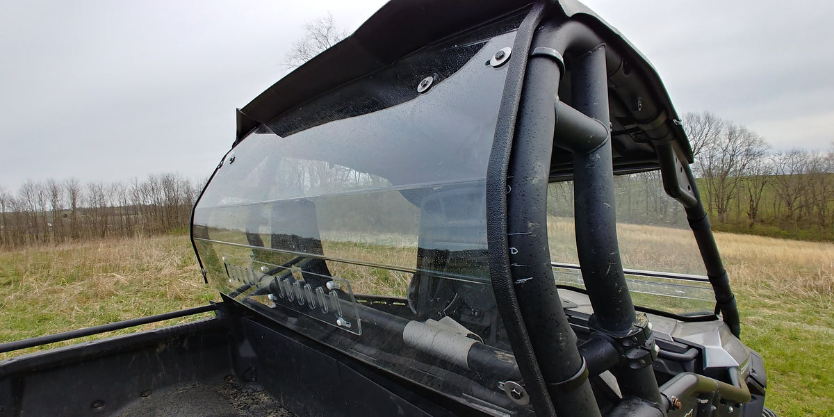 Can-Am Commander - 1 Pc Lexan Back Panel w/Vent Clamp and Lower Panel Options - Back Panel