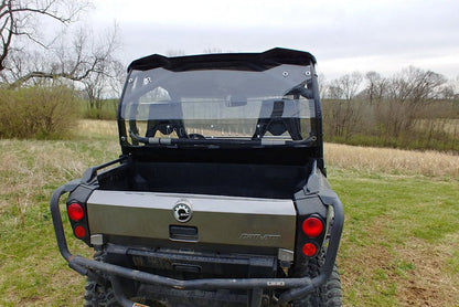 Can-Am Commander - 1 Pc Lexan Back Panel w/Vent Clamp and Lower Panel Options - Back Panel
