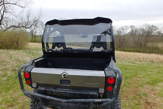 Can-Am Commander - 1 Pc Lexan Back Panel w/Vent Clamp and Lower Panel Options - Back Panel