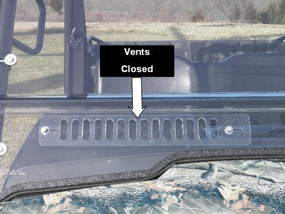 Can-Am Commander - 1 Pc Lexan Back Panel w/Vent, Clamp and Lower Panel Options