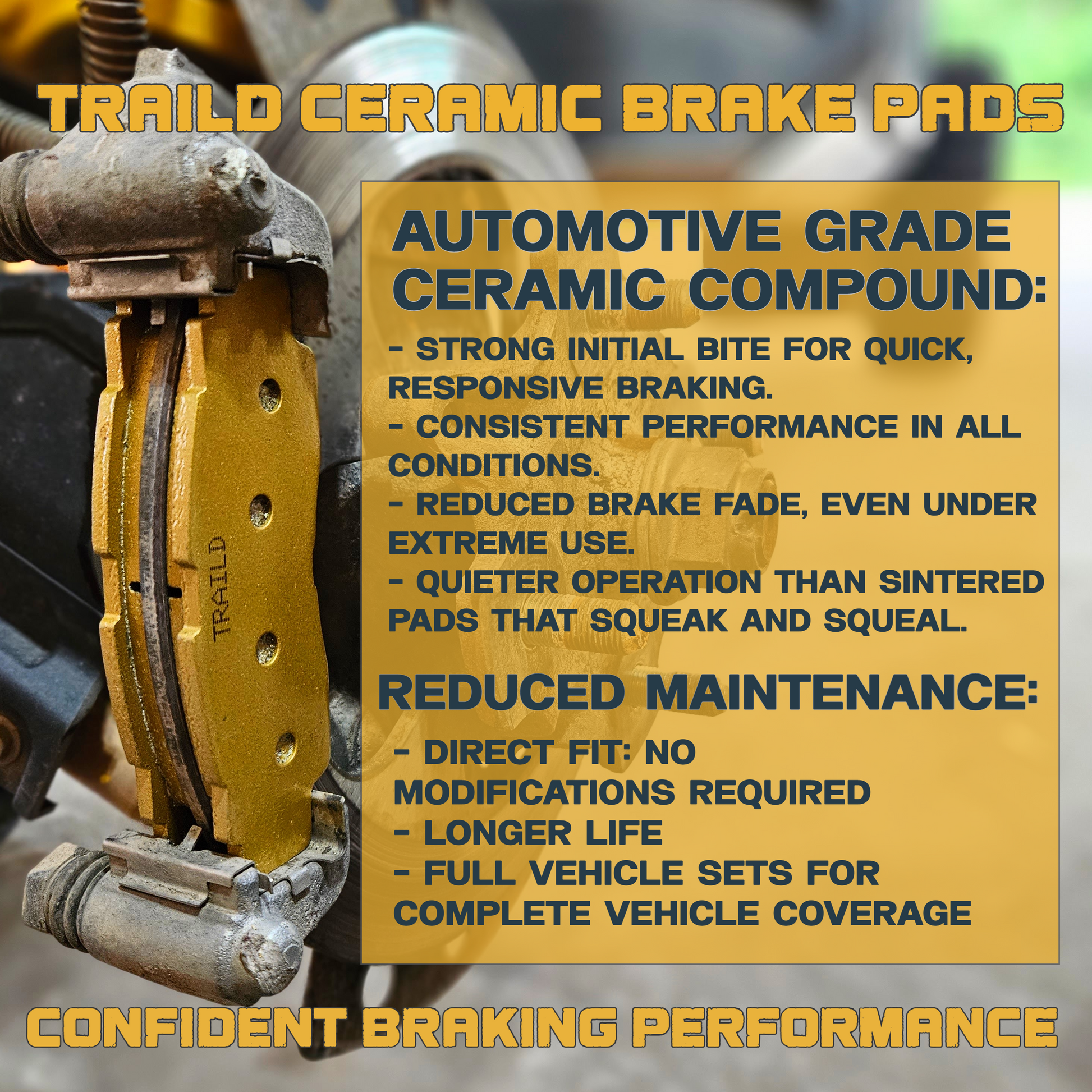 Can Am Commander 1000R 2019-2020 Ceramic Brake Pad Set - Brake Pads