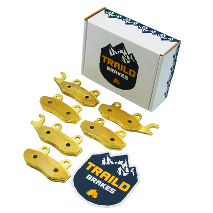 Can Am Commander 1000R/800R 2011-2020 Brass Brake Pad Set - Complete Vehicle Set - Vehicle Parts & Accessories