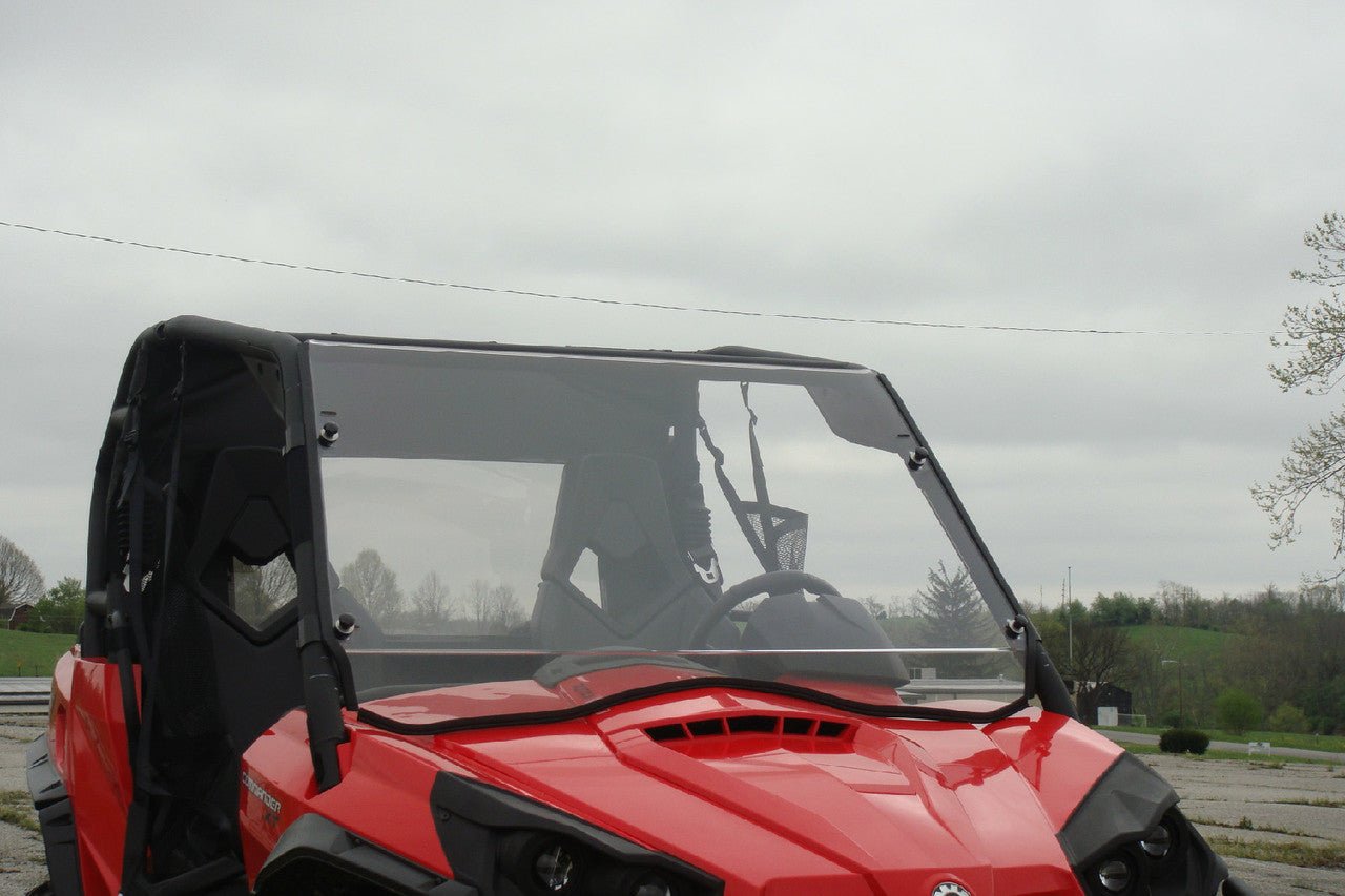 Can-Am Commander - 2 Pc General-Purpose Windshield w/Vent and Clamp Options - Windshields