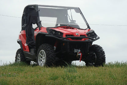 Can-Am Commander - 2 Pc Scratch-Resistant Windshield w/Vent and Clamp Options - Windshields