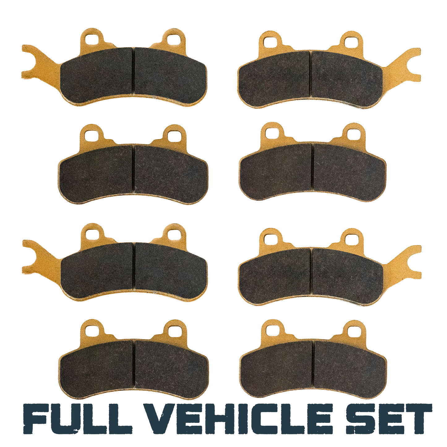 Can-Am Commander/Commander MAX 1000R/700 2021-2026 Front & Rear Ceramic Brake Pad Set - Vehicle Parts & Accessories