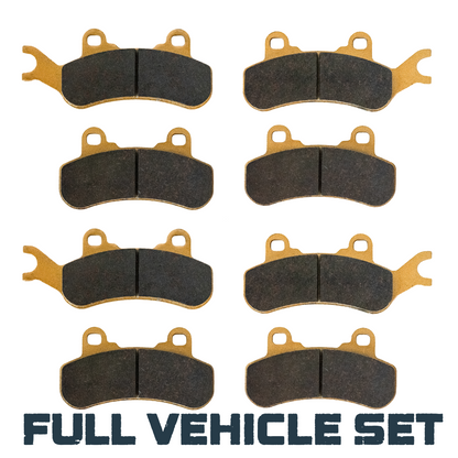 Can-Am Commander/Commander MAX 1000R/700 2021-2026 Front & Rear Ceramic Brake Pad Set - Vehicle Parts & Accessories