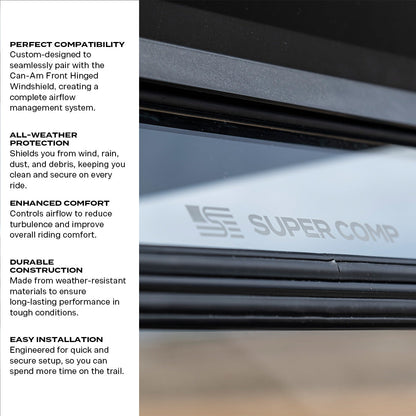 Can-Am Commander Tinted Rear Windshield - Rear Windshield
