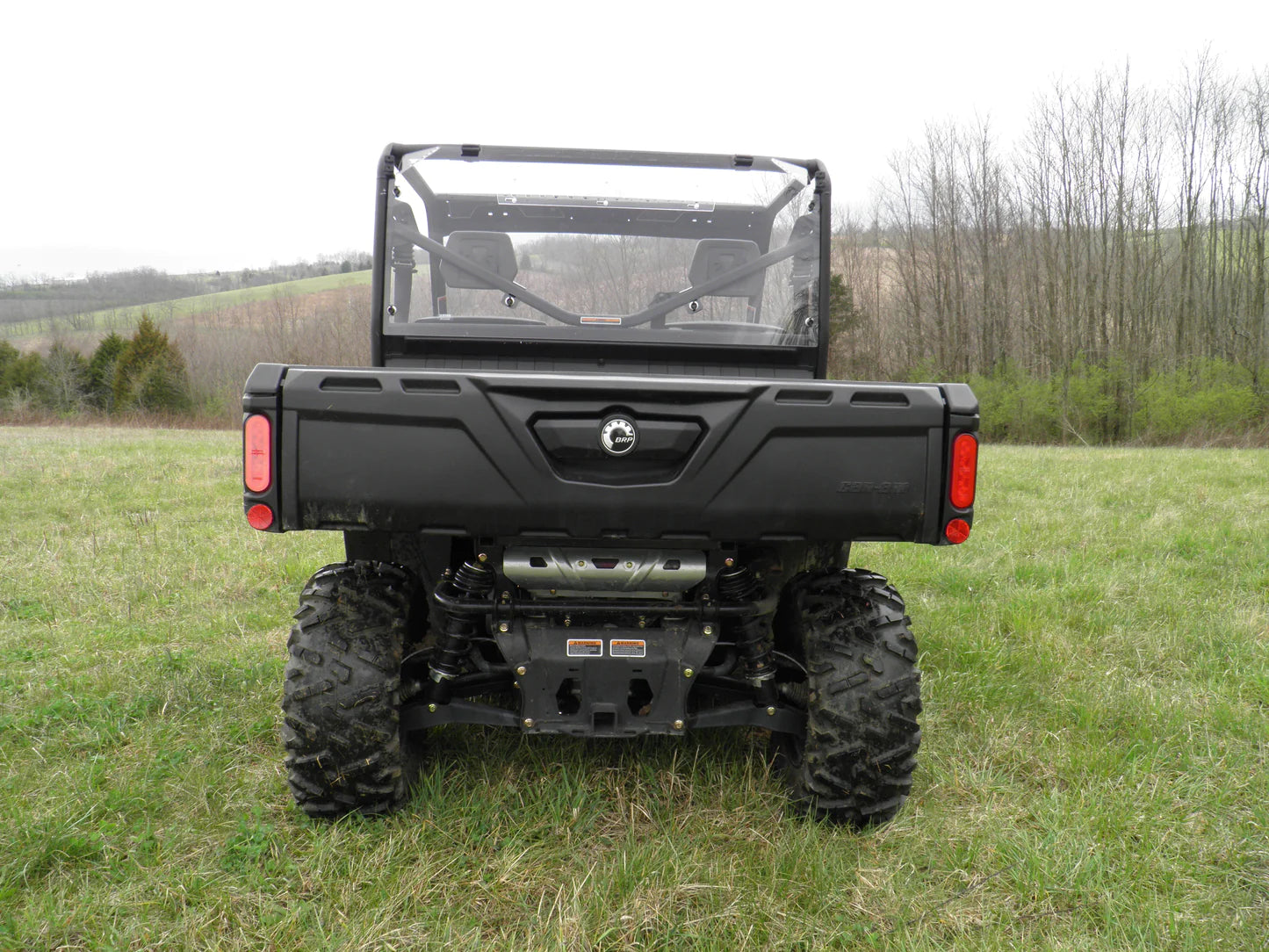 Can-Am Defender - 1 Pc Lexan Back Panel w/Vent Option