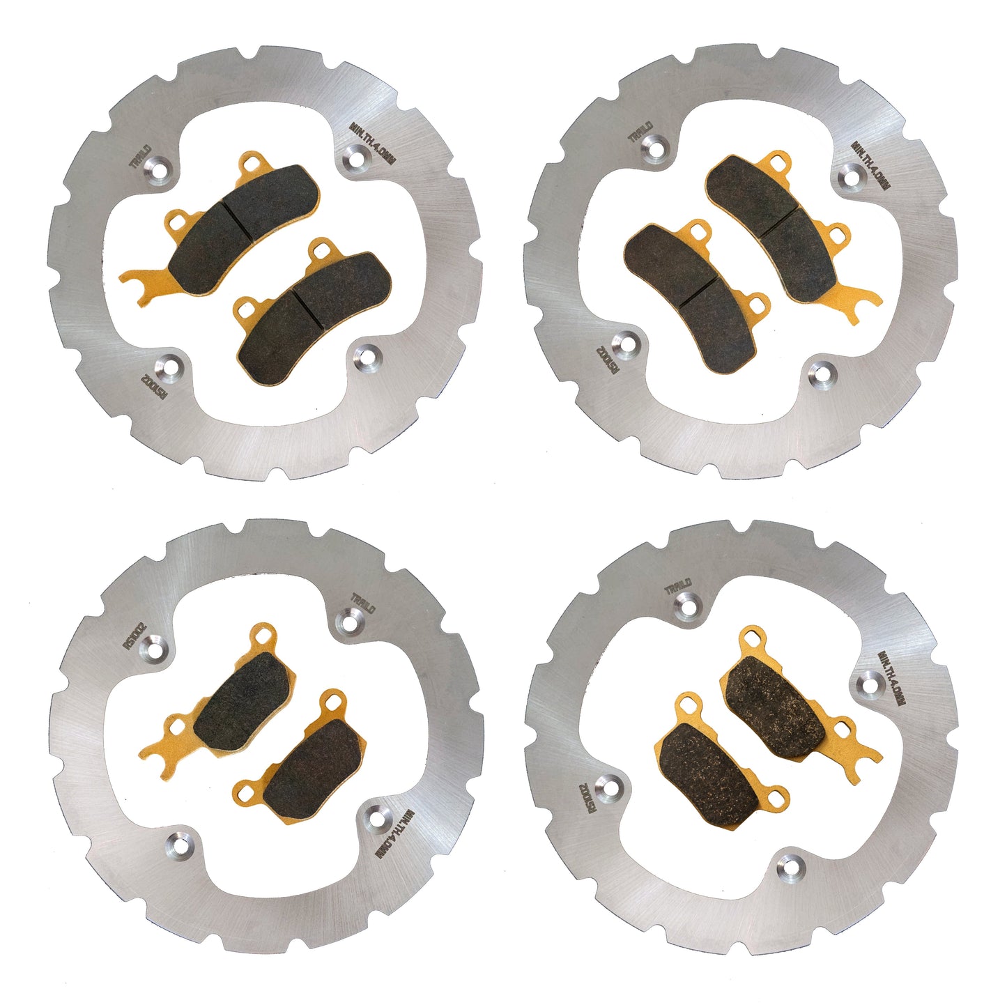 Can-Am Defender 3-Seater HD10/HD9/HD8/HD7/HD5 2016-2026 Ridge Rider Rotor and Pad Kit - 3-Seater Pad & Rotor Kit