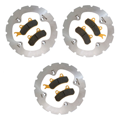 Can-Am Defender 3-Seater HD10/HD9/HD8/HD7/HD5 2016-2026 Ridge Rider Rotor and Pad Kit - HD5 3 Rotor & Pad Kit / Ceramic