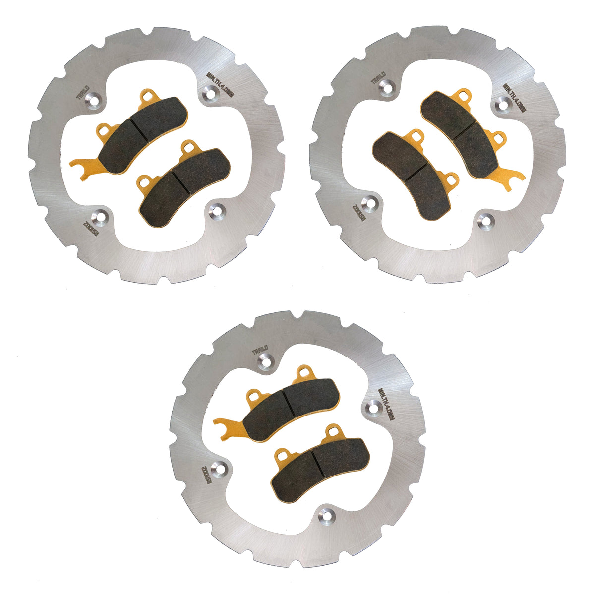 Can-Am Defender 3-Seater HD10/HD9/HD8/HD7/HD5 2016-2026 Ridge Rider Rotor and Pad Kit - HD5 3 Rotor & Pad Kit / Ceramic