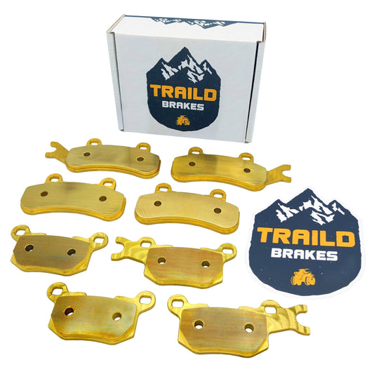 Can-Am Defender 3-Seater HD7 HD8 HD9 HD10 HD11 2016-2026 Brass Brake Pad Set - Vehicle Parts & Accessories