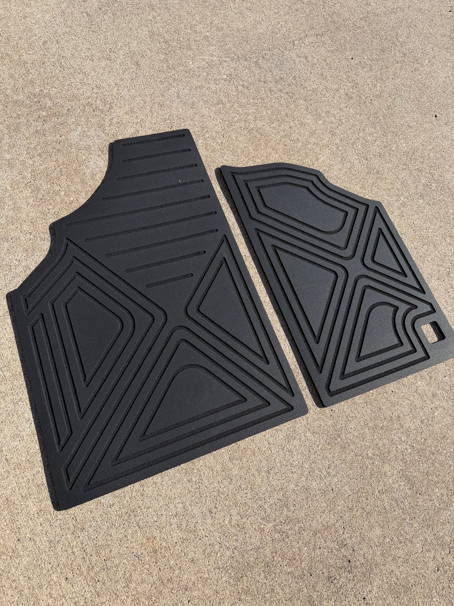 CAN-AM Defender HD10 HD 9mm Rubber Mats (2016 - current) - 2 Door Floor / XTREAM WAVE Design (Most Popular) - Floor Mat