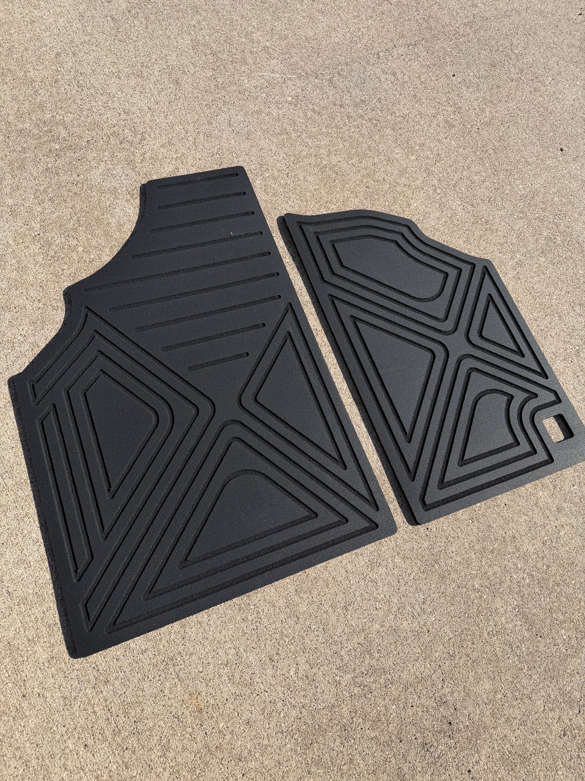 CAN-AM Defender HD10 HD 9mm Rubber Mats (2016 - current) - 2 Door Floor / XTREAM WAVE Design (Most Popular) - Floor Mat