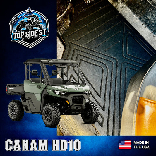 CAN-AM Defender HD10 HD 9mm Rubber Mats (2016 - current) - Floor Mat