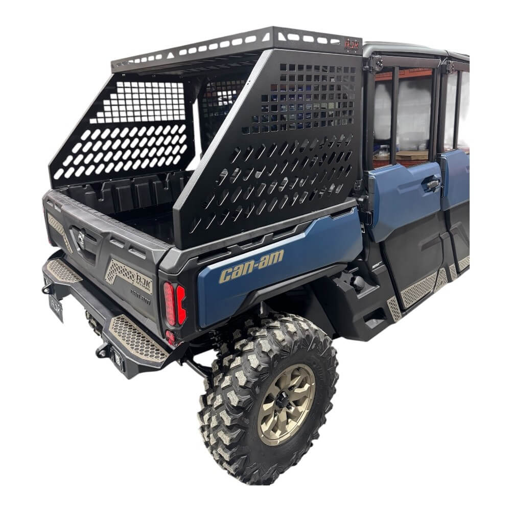 Can-Am Defender HD10-HD11 Tall Bed Rack with Enclosure - Storage Options