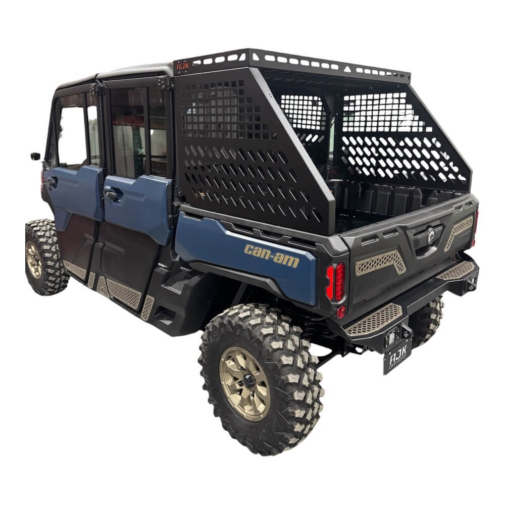 Can-Am Defender HD10-HD11 Tall Bed Rack with Enclosure - Storage Options