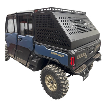 Can-Am Defender HD10-HD11 Tall Bed Rack with Enclosure - Storage Options