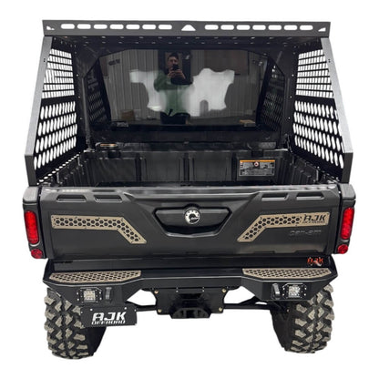 Can-Am Defender HD10-HD11 Tall Bed Rack with Enclosure - Storage Options