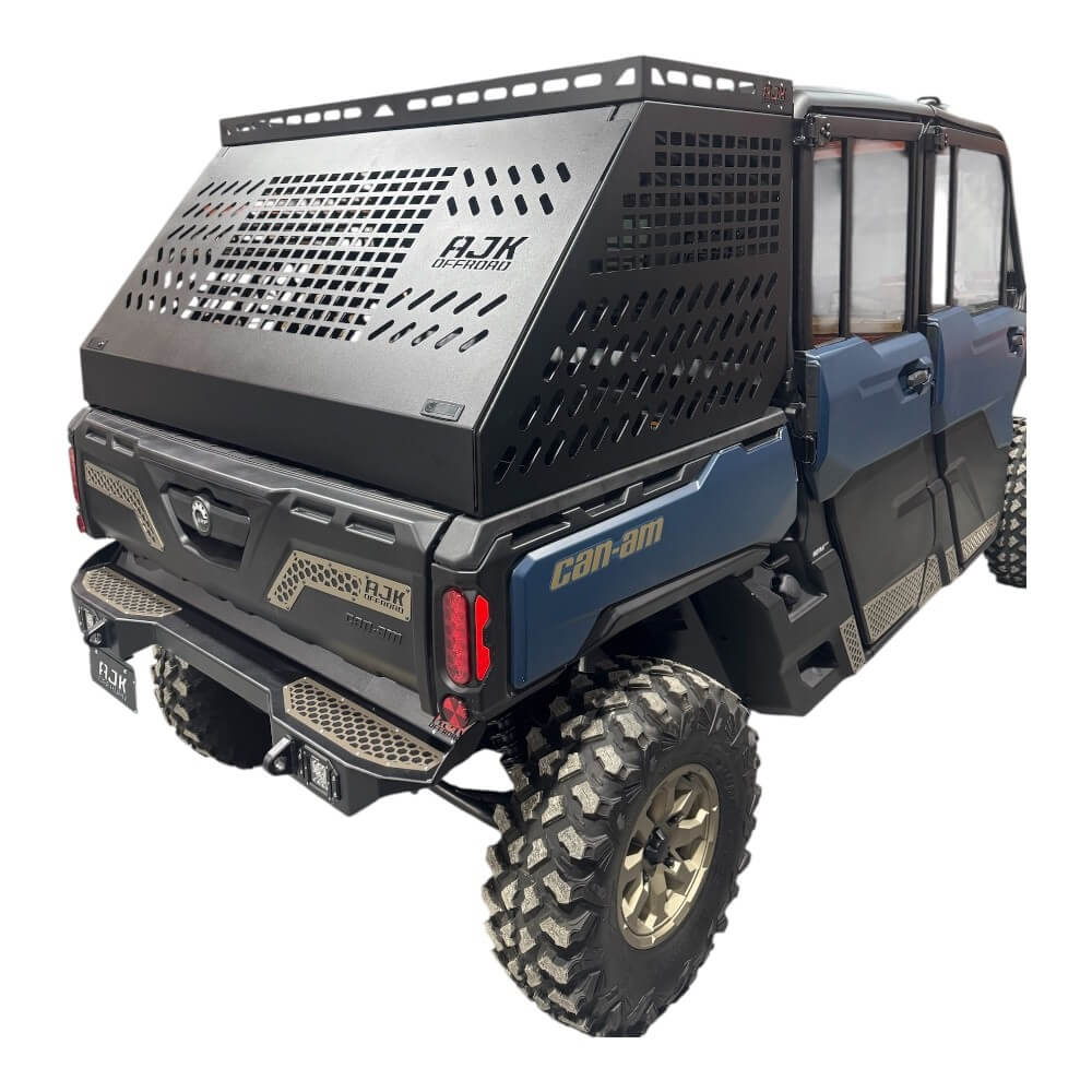 Can-Am Defender HD10-HD11 Tall Bed Rack with Enclosure - Storage Options