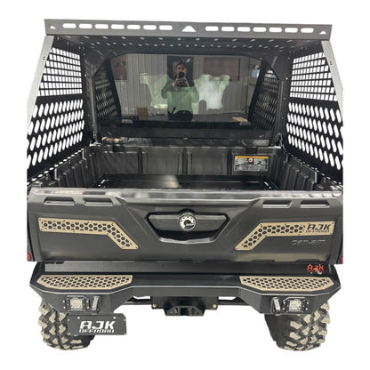 Can-Am Defender HD10-HD11 Tall Bed Rack with Enclosure - Storage Options
