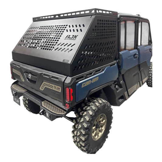 Can-Am Defender HD10-HD11 Tall Bed Rack with Enclosure - Storage Options