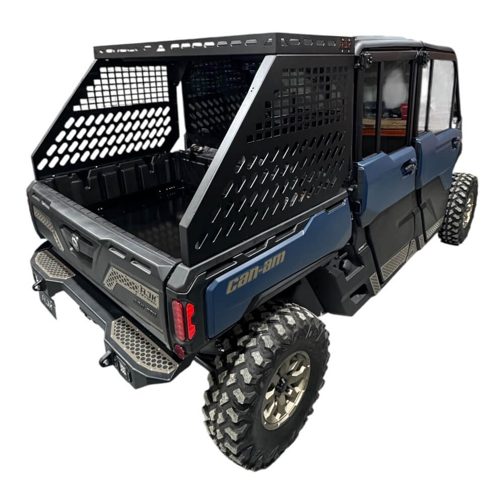 Can-Am Defender HD10-HD11 Tall Bed Rack with Enclosure - Storage Options