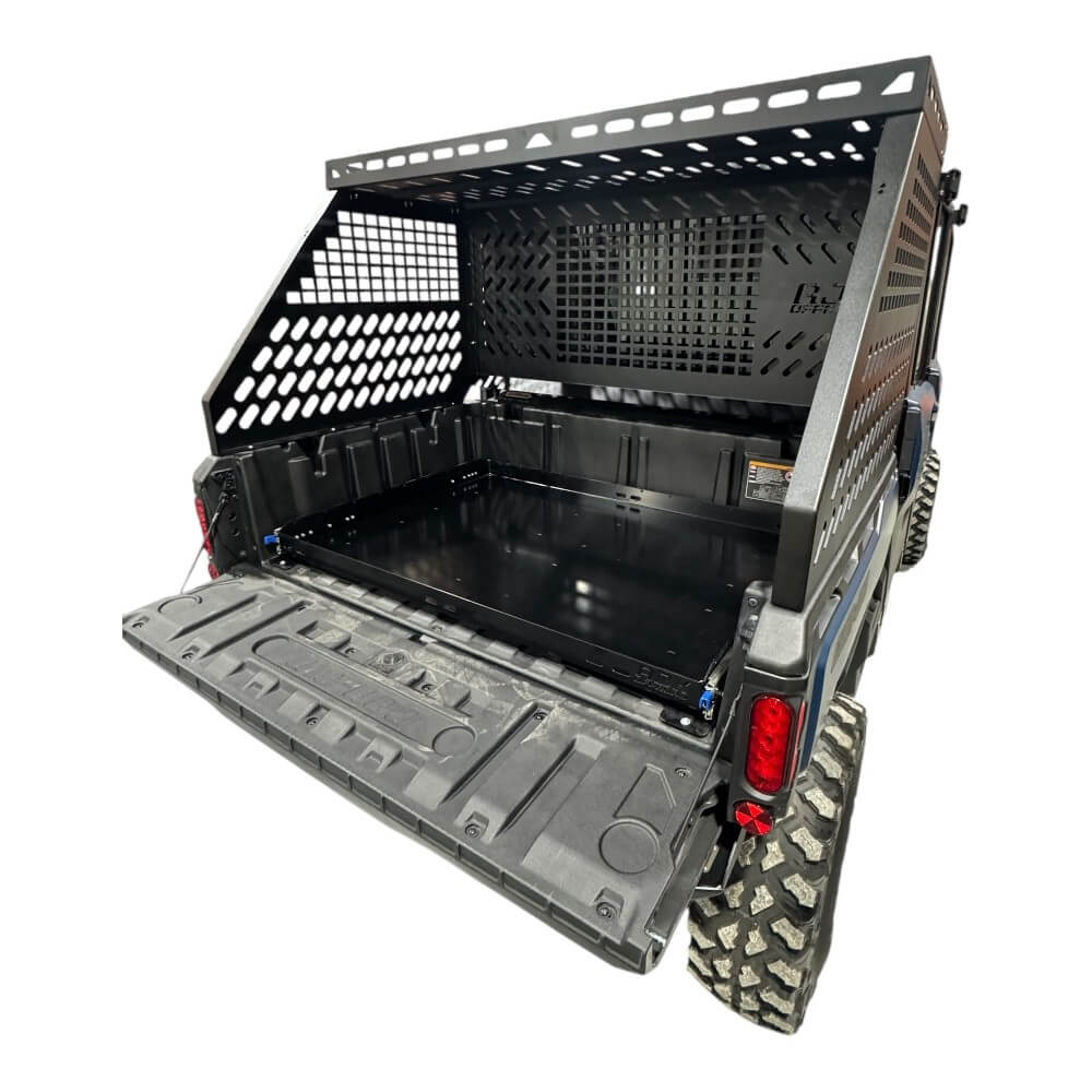 Can-Am Defender HD10-HD11 Tall Bed Rack with Enclosure - Storage Options