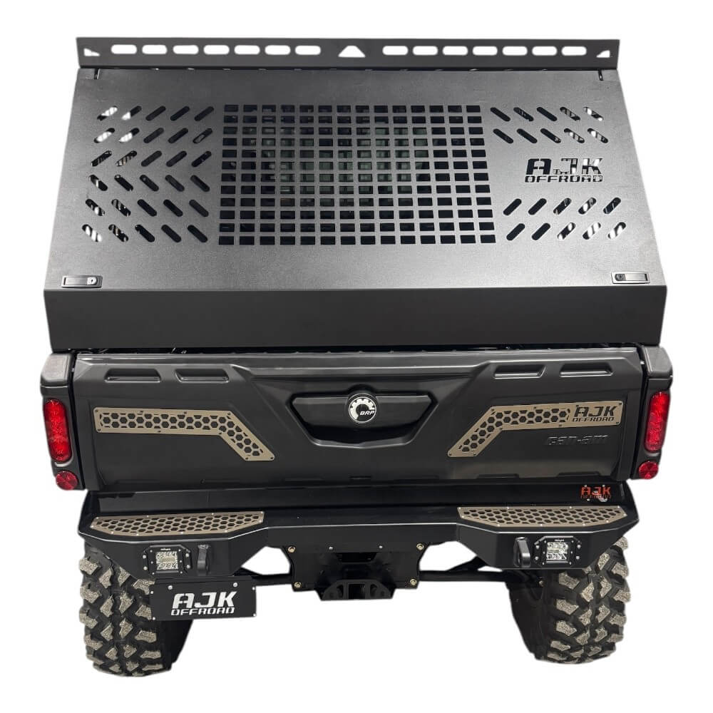 Can-Am Defender HD10-HD11 Tall Bed Rack with Enclosure - Storage Options