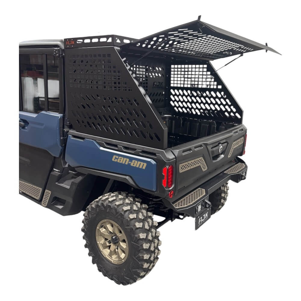 Can-Am Defender HD10-HD11 Tall Bed Rack with Enclosure - Storage Options