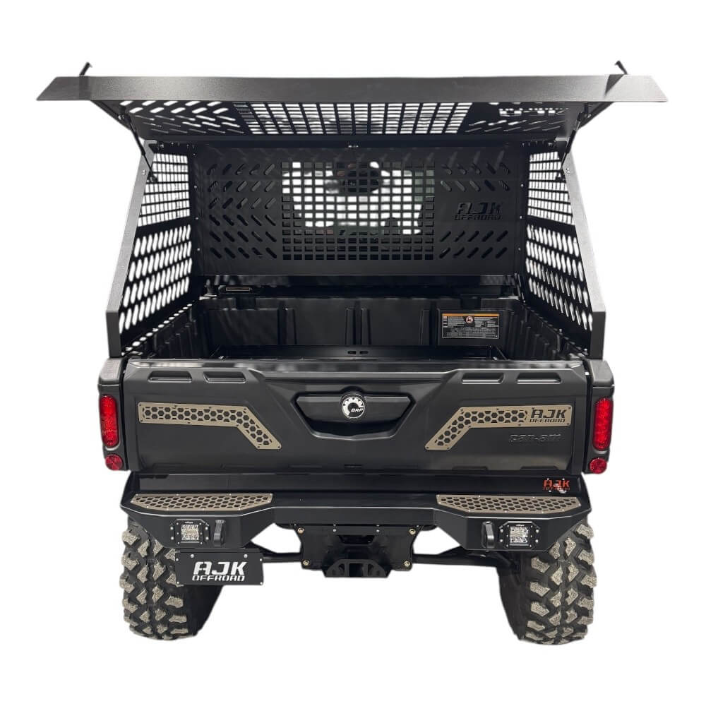 Can-Am Defender HD10-HD11 Tall Bed Rack with Enclosure - Storage Options