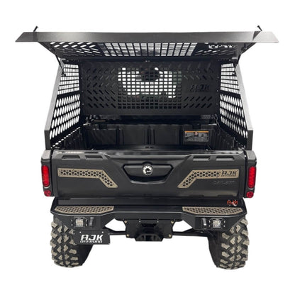 Can-Am Defender HD10-HD11 Tall Bed Rack with Enclosure - Storage Options