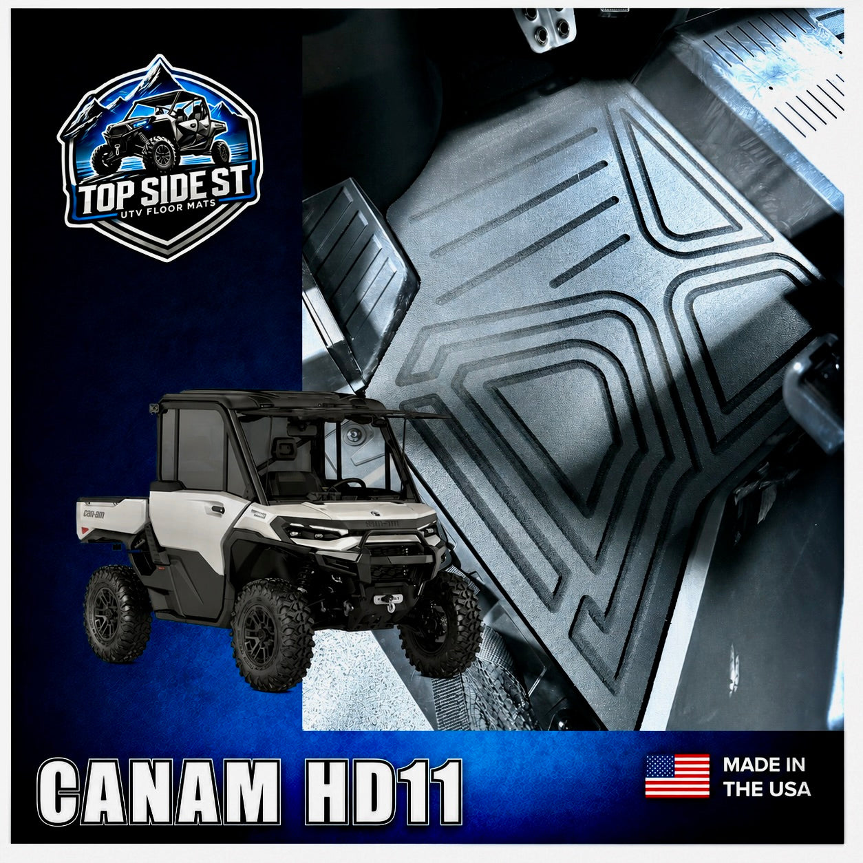 CAN-AM Defender HD11 HD 9mm Rubber Mats (2026 - current) - Floor Mat