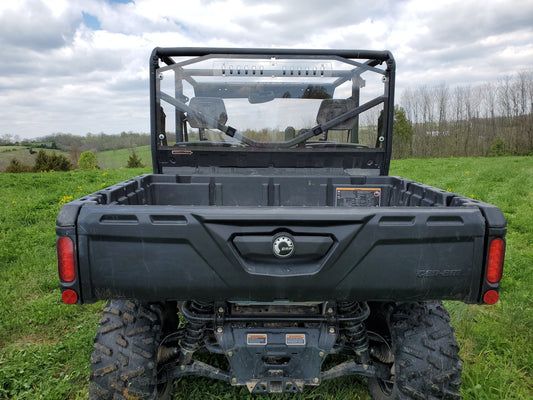 Can-Am Defender Max 4 - 1 Pc Lexan Back Panel w/Vent Option - Windshields