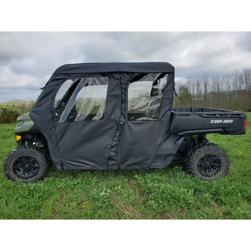 Can-Am Defender Max 4 - Full Cab Enclosure For Hard Windshield (Full Doors)