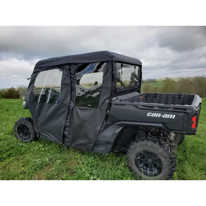 Can-Am Defender Max 4 - Full Cab Enclosure For Hard Windshield (Full Doors)