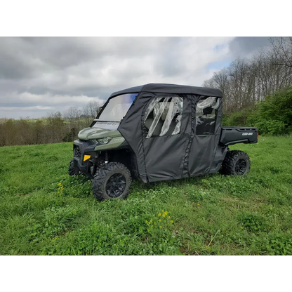 Can-Am Defender Max 4 - Full Cab Enclosure For Hard Windshield (Full Doors)