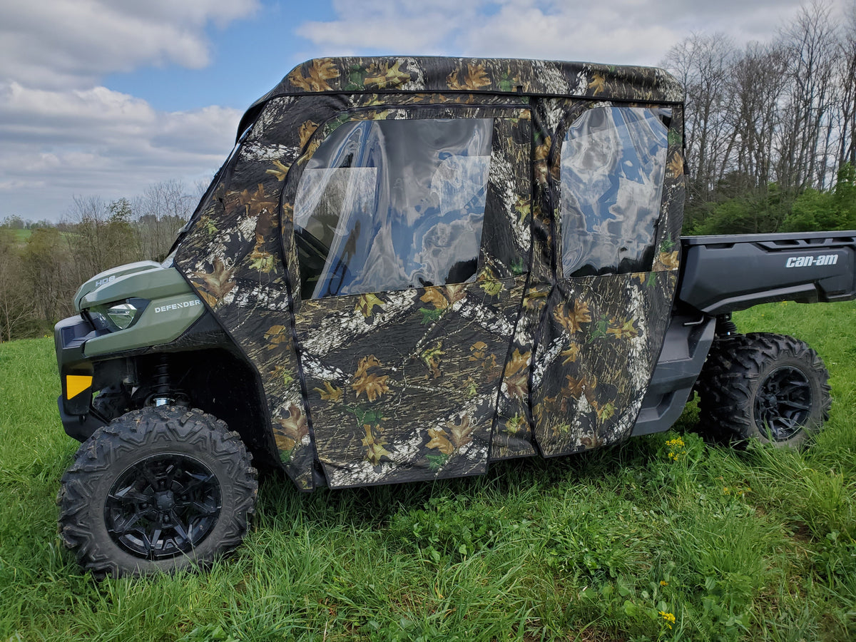 Can-Am Defender Max 4 - Full Cab Enclosure For Hard Windshield (Full Doors) - Full Cab Enclosure