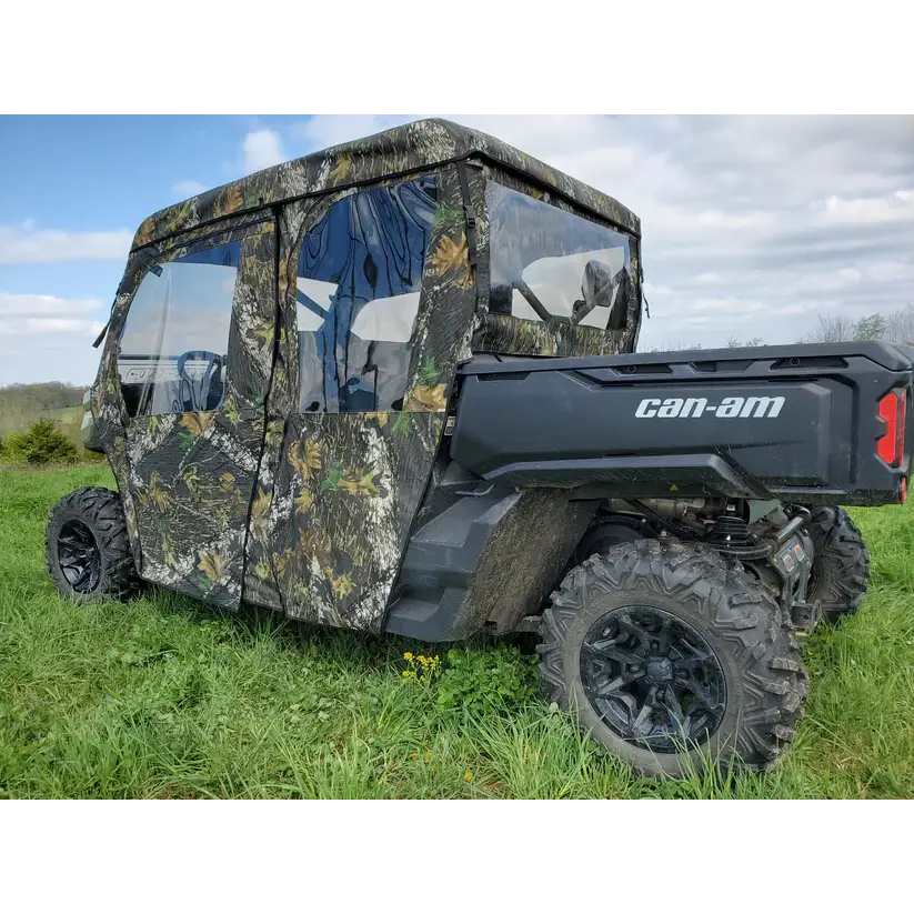 Can-Am Defender Max 4 - Full Cab Enclosure For Hard Windshield (Full Doors)