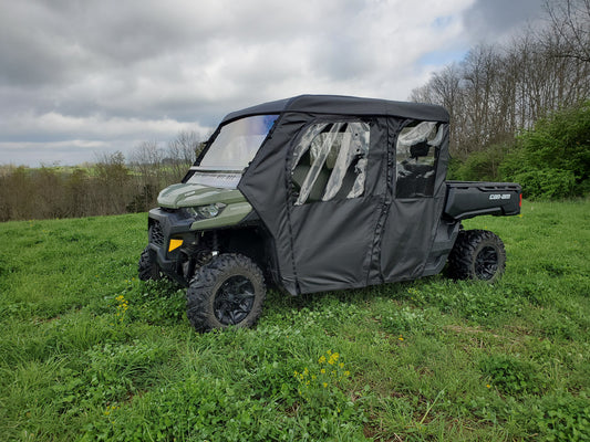 Can-Am Defender Max 4 - Full Cab Enclosure For Hard Windshield (Full Doors) - Full Cab Enclosure